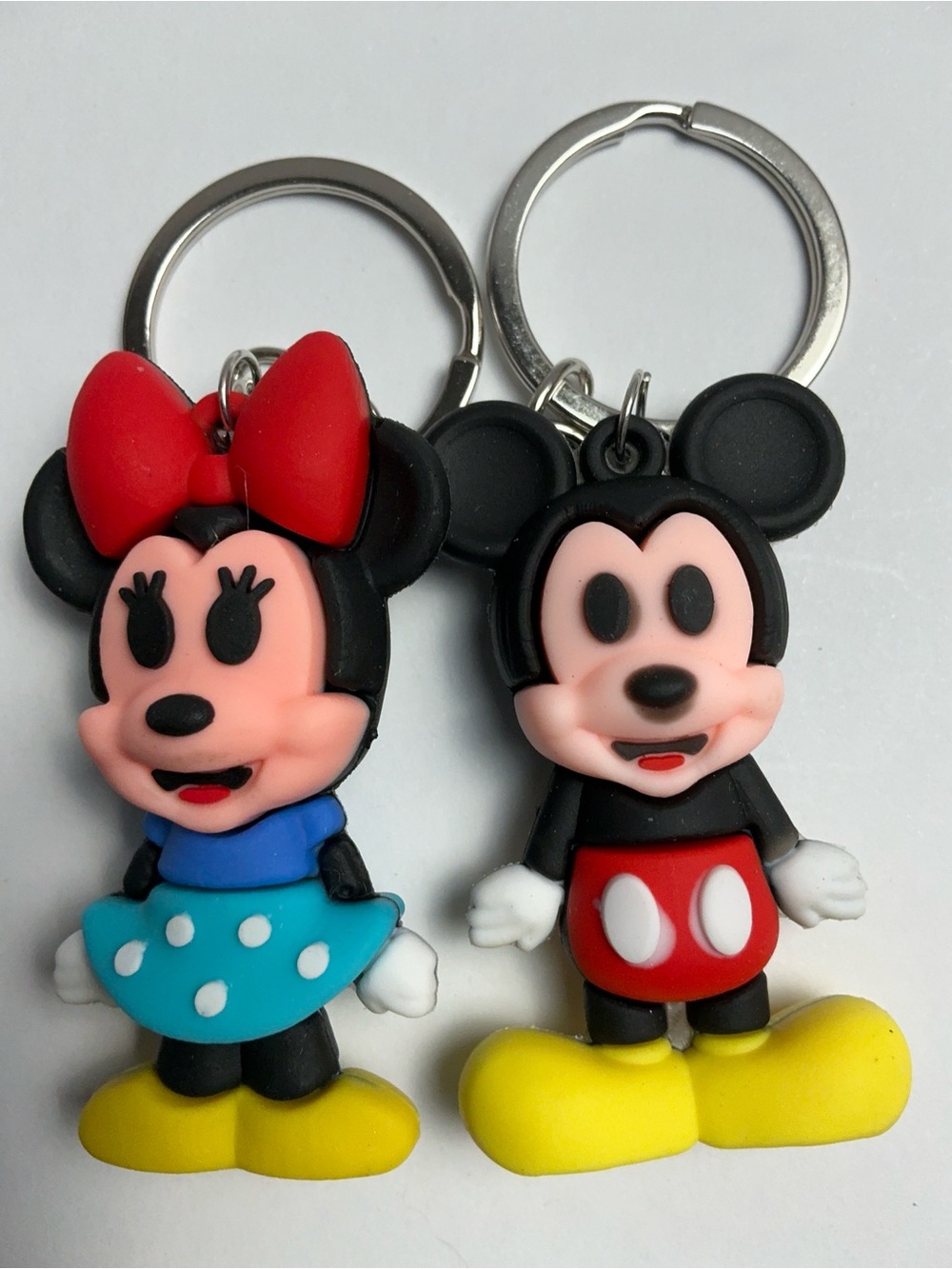 Mickey & Minnie Inspired Couples Keychain Set Matching Key Rings